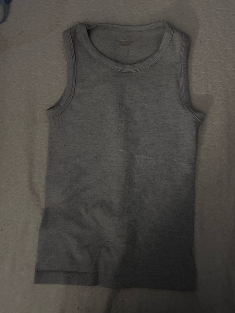 Grey Classic High Neck Racerback Tank Top